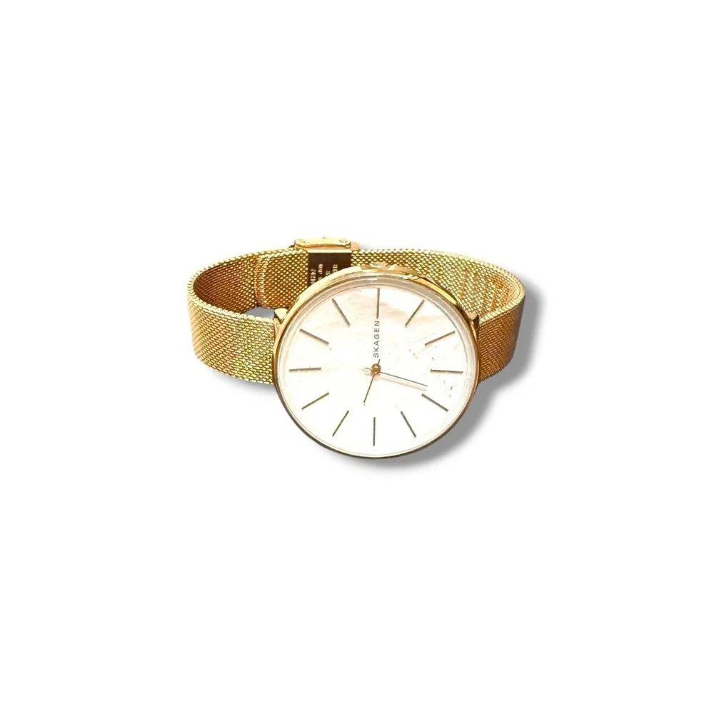 Skagen Karolina Watch Womens Rose Gold Mesh White Dial SKW2688 38mm NWT